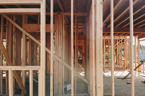 Conventional Wood Frame Constructed Building in the Peace Region