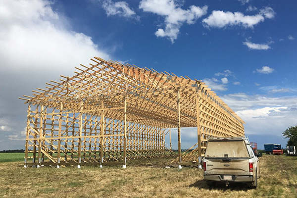 Post Frame Constructed Building in the Peace Region